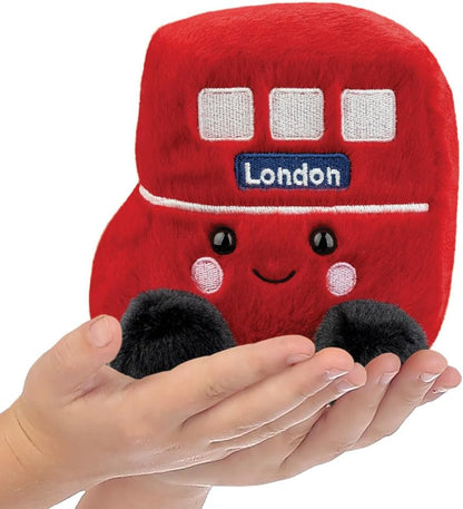 Aurora, 61567, Palm Pals Bertie Red Bus, 5I, Soft Toy, Red and Black
