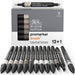 Winsor & Newton 0290144 Promarker Brush voor tekeningen, kalligrafie, ontwerp en lay-outs, streeploos tekenen met beitel- en penseelpunt - Set 12 Brushmarker, Neutral Tones 12 - Neutral tones Set Promarer Brush - Set