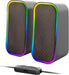 Speedlink Token Gaming PC Speaker Bluetooth - RGB gaming speaker with cable 3.5mm AUX jack or Bluetooth connection, 6 lighting modes, 12W, black