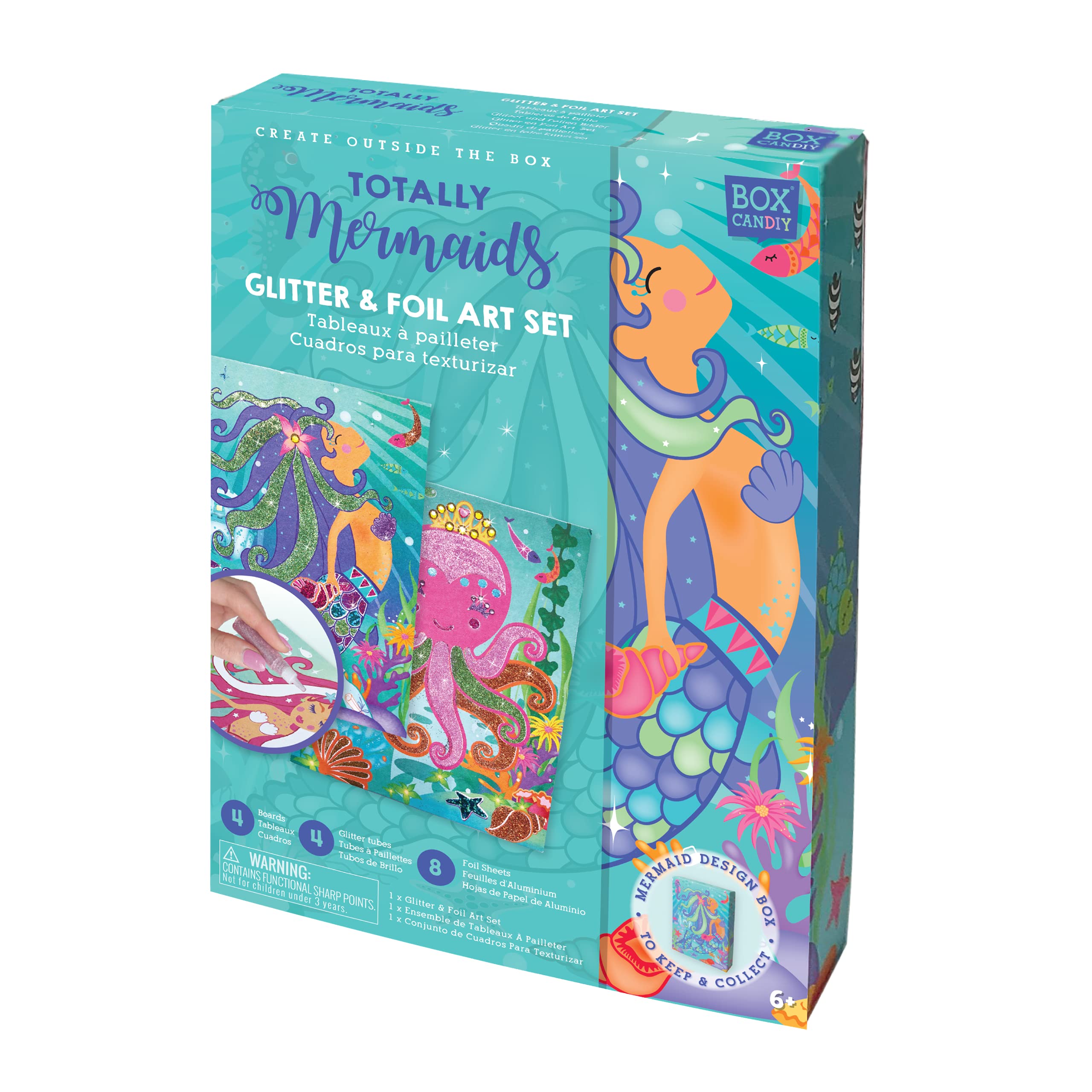 Box Candiy - Sand And Foil Art - Totally Mermaids - (Bc-1901)