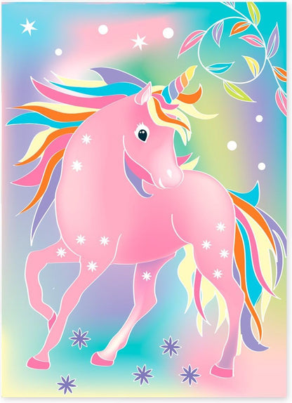 BC1931 Watercolour Painting Craft Set Art Boards in Unicorn Keepsake Gift Box to Collect. 6 Years + Gift Box