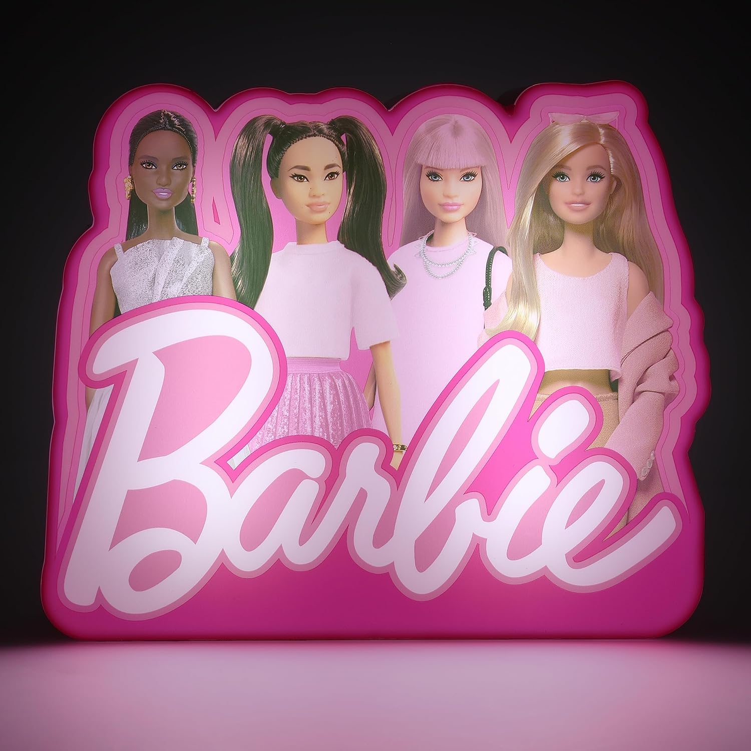 Paladone Barbie Box Light - Decorate Your Room With Barbie Characters - Battery-Powered, 16 Cm (6") tall - Night Light for Girls
