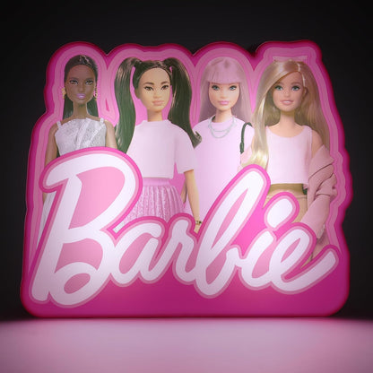 Paladone Barbie Box Light - Decorate Your Room With Barbie Characters - Battery-Powered, 16 Cm (6") tall - Night Light for Girls