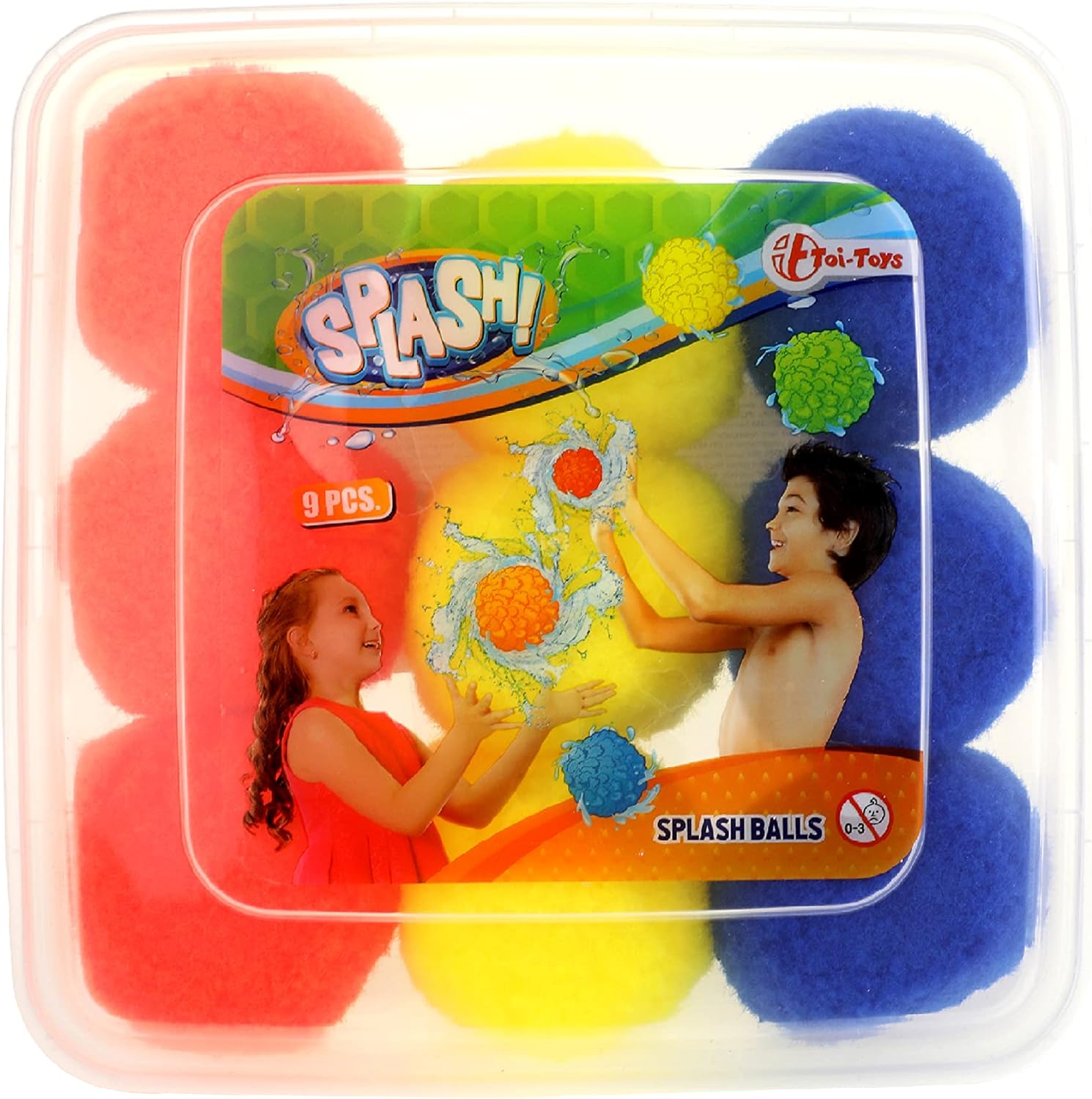 Toi-Toys Juego de bolas de agua reutilizables para batallas de agua, softball de agua al aire libre