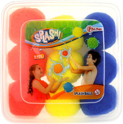 Toi-Toys Juego de bolas de agua reutilizables para batallas de agua, softball de agua al aire libre