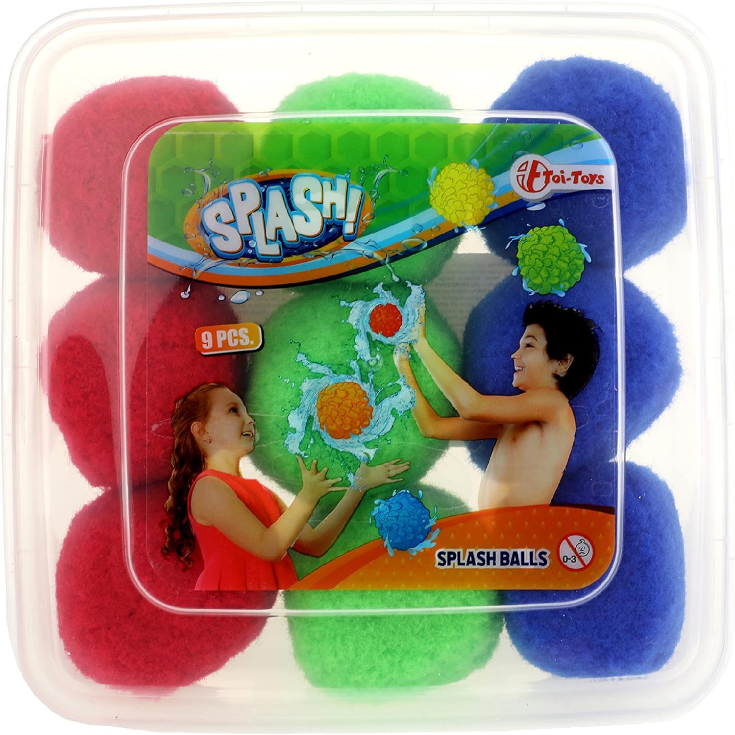 Toi-Toys Juego de bolas de agua reutilizables para batallas de agua, softball de agua al aire libre