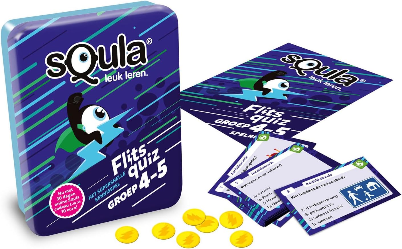 Squla Flitsquiz - Gruppe 4-5 - Spaß Lernen - Wissensspiel - Deutsch - Deutsch