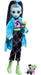 Monster High Doll and Sleepover Accessories, Frankie Stein Doll with Pet Dog Watzie, Creepover Party, HKY68 Frankie Stein Pyjama Set