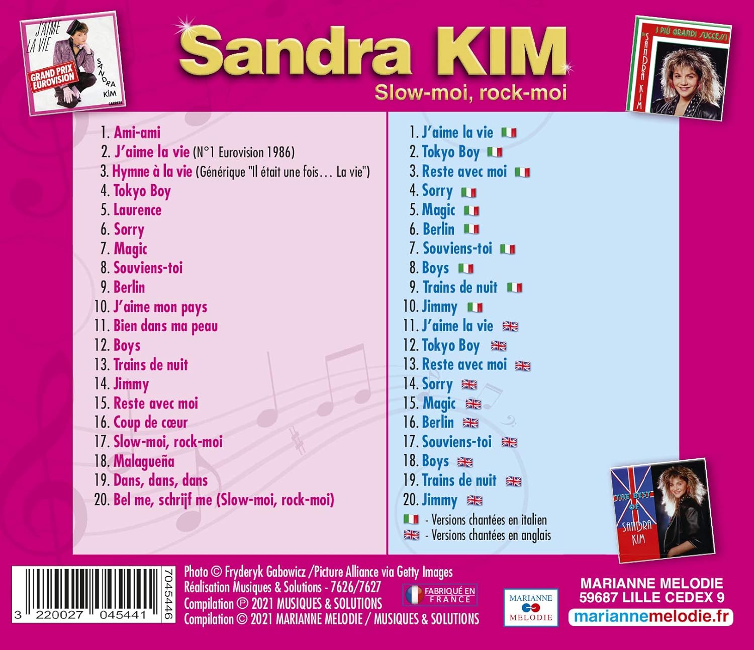 Sandra Kim, pépites 70/80