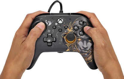 PowerA Advantage Wired Controller for Xbox Series X|S - Fortnite, Midas, Gamepad, Wired Video Game Controller, Gaming Controller, USB-C, works with Xbox One and Windows 10/11, Officially Licensed