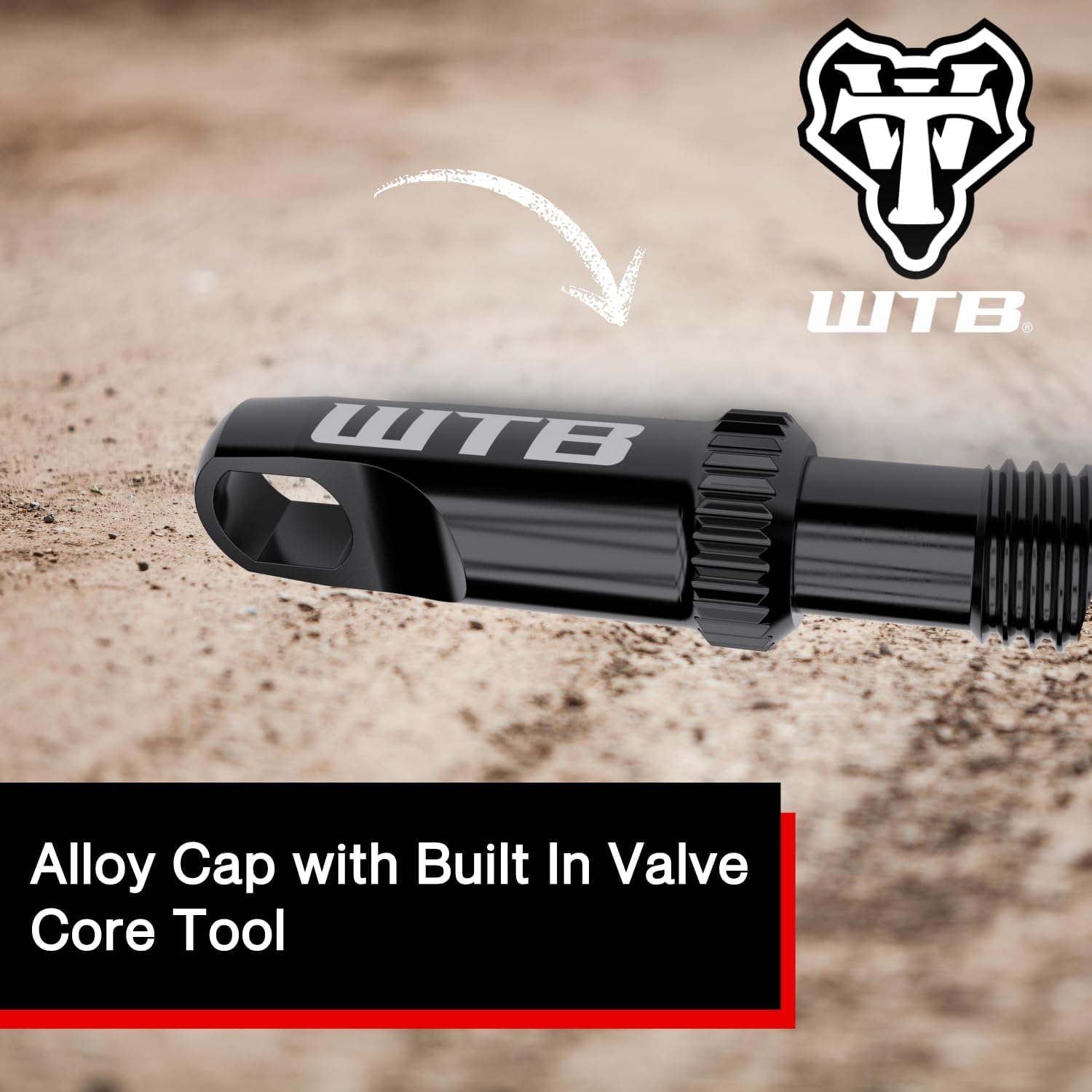 WTB TCS Max-Flow schlauchlose Ventile, 44 mm, Schwarz, Paar