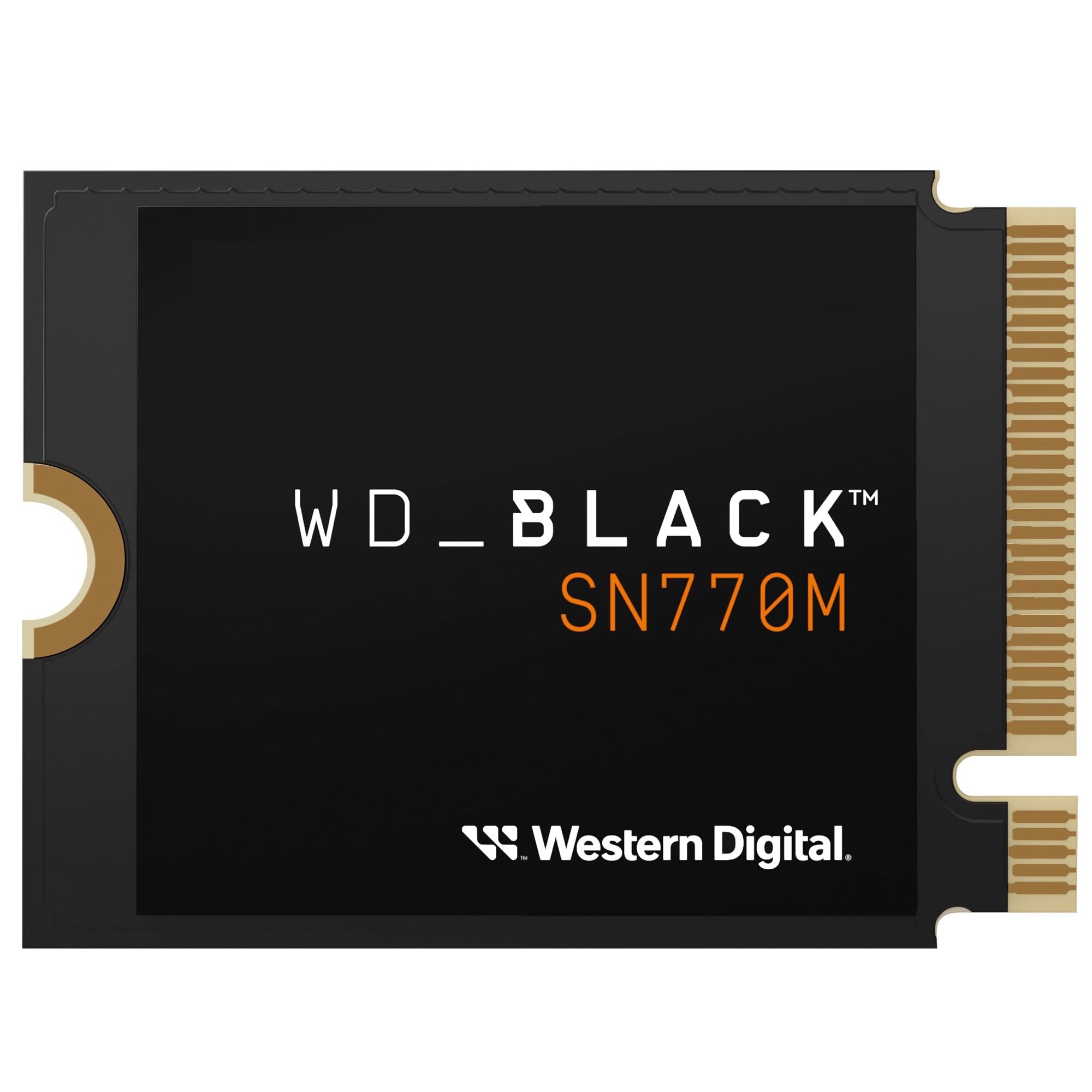 WD_BLACK SN770M 500GB M.2 2230 NVMe SSD, para dispositivos de juego portátiles y ordenadores portátiles compatibles. Con PCIe Gen 4.0, hasta 5150MB/s, para Asus ROG Ally, Steam Deck, Microsoft Surface