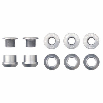 Wolf Tooth Components Lot de 5 boulons + écrous pour chaîne de transmission à anneau unique (1 pièce