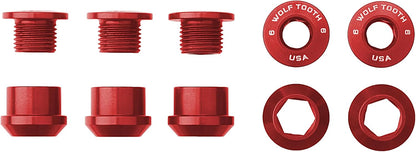 Wolf Tooth Components Lot de 5 boulons + écrous pour chaîne de transmission à anneau unique (1 pièce
