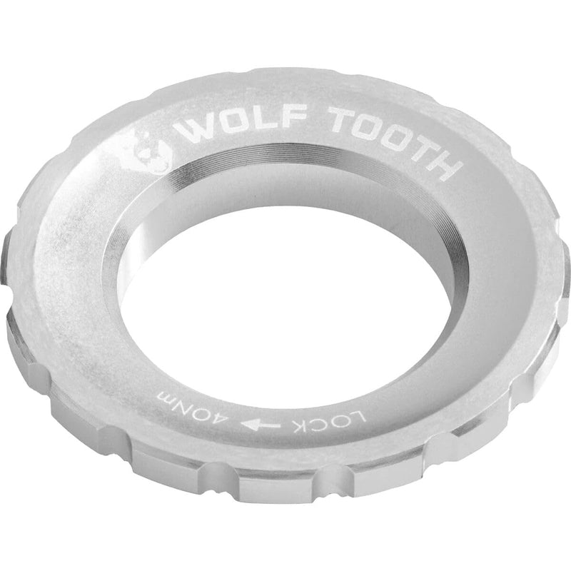 Wolf Tooth Centrelock Rotor Lockring External Spline Raw Silver / One Size (One Size)