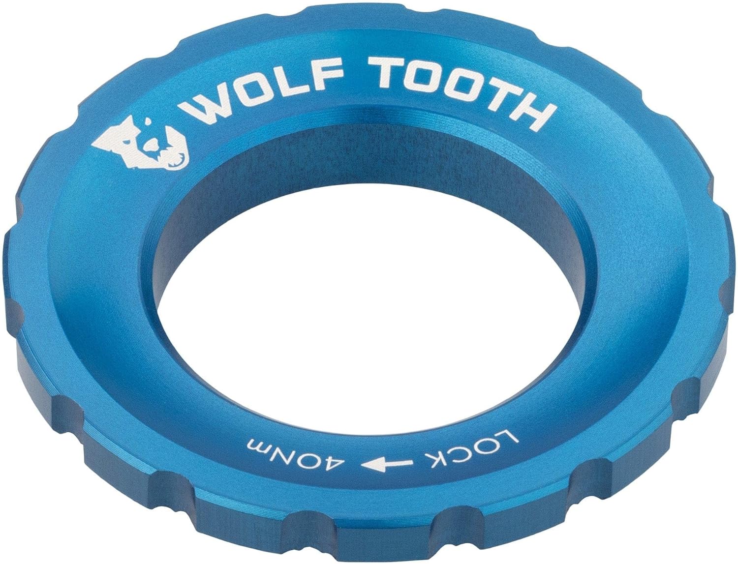 Wolf Tooth Centrelock Rotor Lockring External Spline Raw Silver / One Size (One Size)