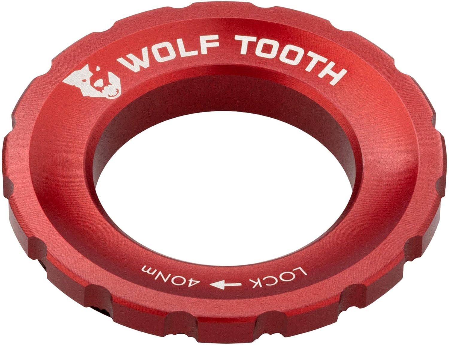 Wolf Tooth Centrelock Rotor Lockring External Spline Raw Silver / One Size (One Size)