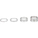Wolf Tooth Abstandhalter-Set 3 mm, 5 mm, 10 mm, 15 mm, Rohsilber