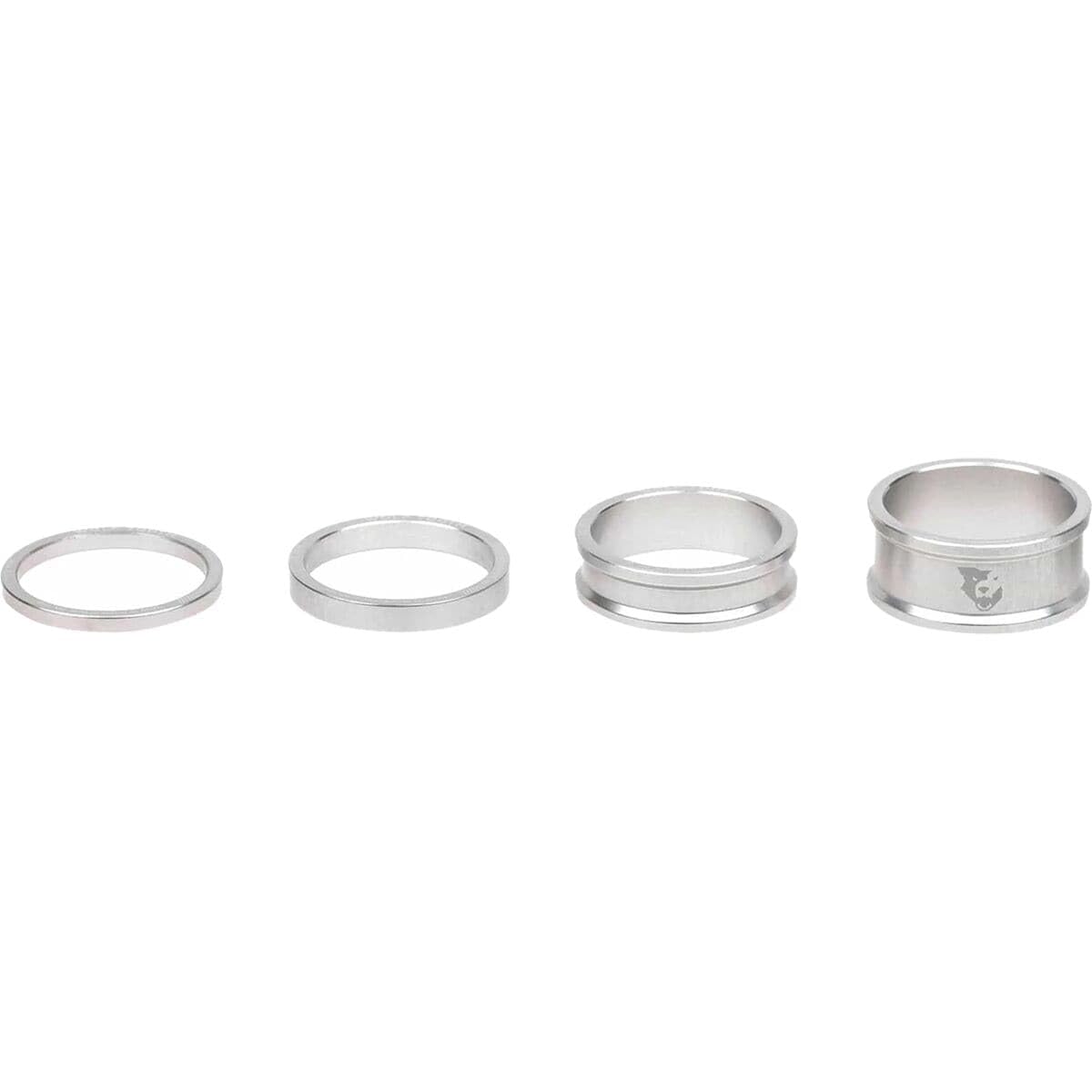 Wolf Tooth Abstandhalter-Set 3 mm, 5 mm, 10 mm, 15 mm, Rohsilber