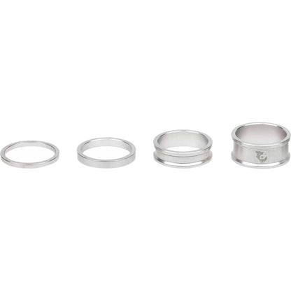 Wolf Tooth Abstandhalter-Set 3 mm, 5 mm, 10 mm, 15 mm, Rohsilber