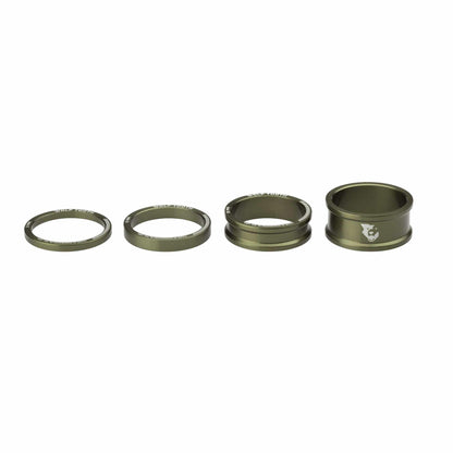 Wolf Tooth Abstandhalter-Set 3 mm, 5 mm, 10 mm, 15 mm, Rohsilber