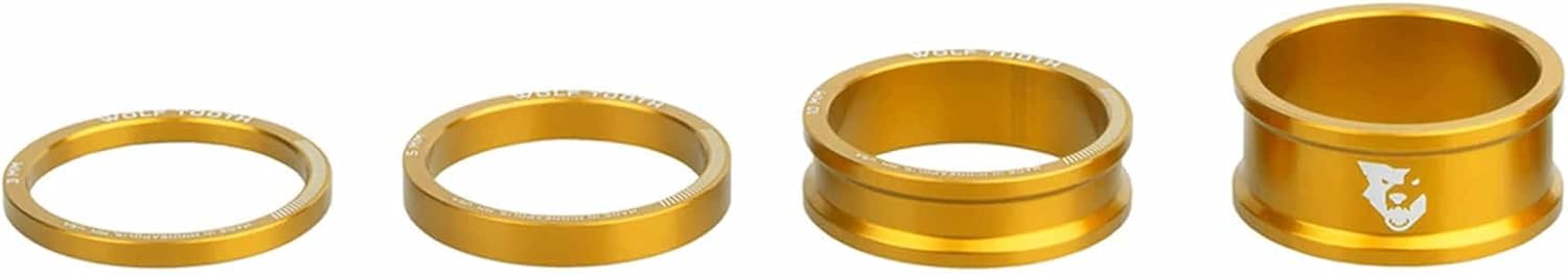 Wolf Tooth Abstandhalter-Set 3 mm, 5 mm, 10 mm, 15 mm, Rohsilber