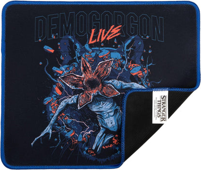 Konix Stranger Things Gaming-Mauspad 32 x 27 cm - rutschfeste Mikrofaser-Oberfläche - Gummi - Demogorgon Live-Motiv M - Demogorgon Live