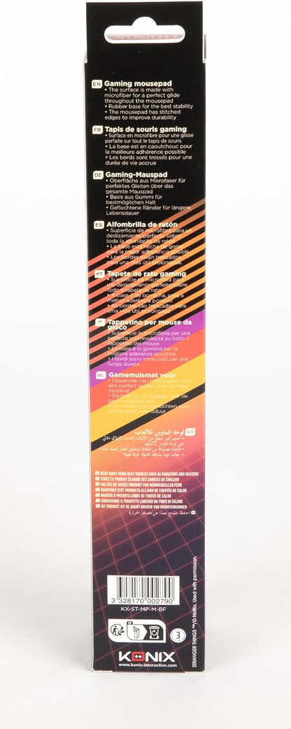 Konix Stranger Things Gaming-Mauspad 32 x 27 cm - rutschfeste Mikrofaser-Oberfläche - Gummi - Best Friends-Motiv M - Beste Freunde
