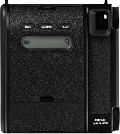 instax mini 99 instant film camera with Colour effect and brightness control, Landscape/Normal/Macro modes, and a manual Vignette switch, uses instax mini film Sold Separately