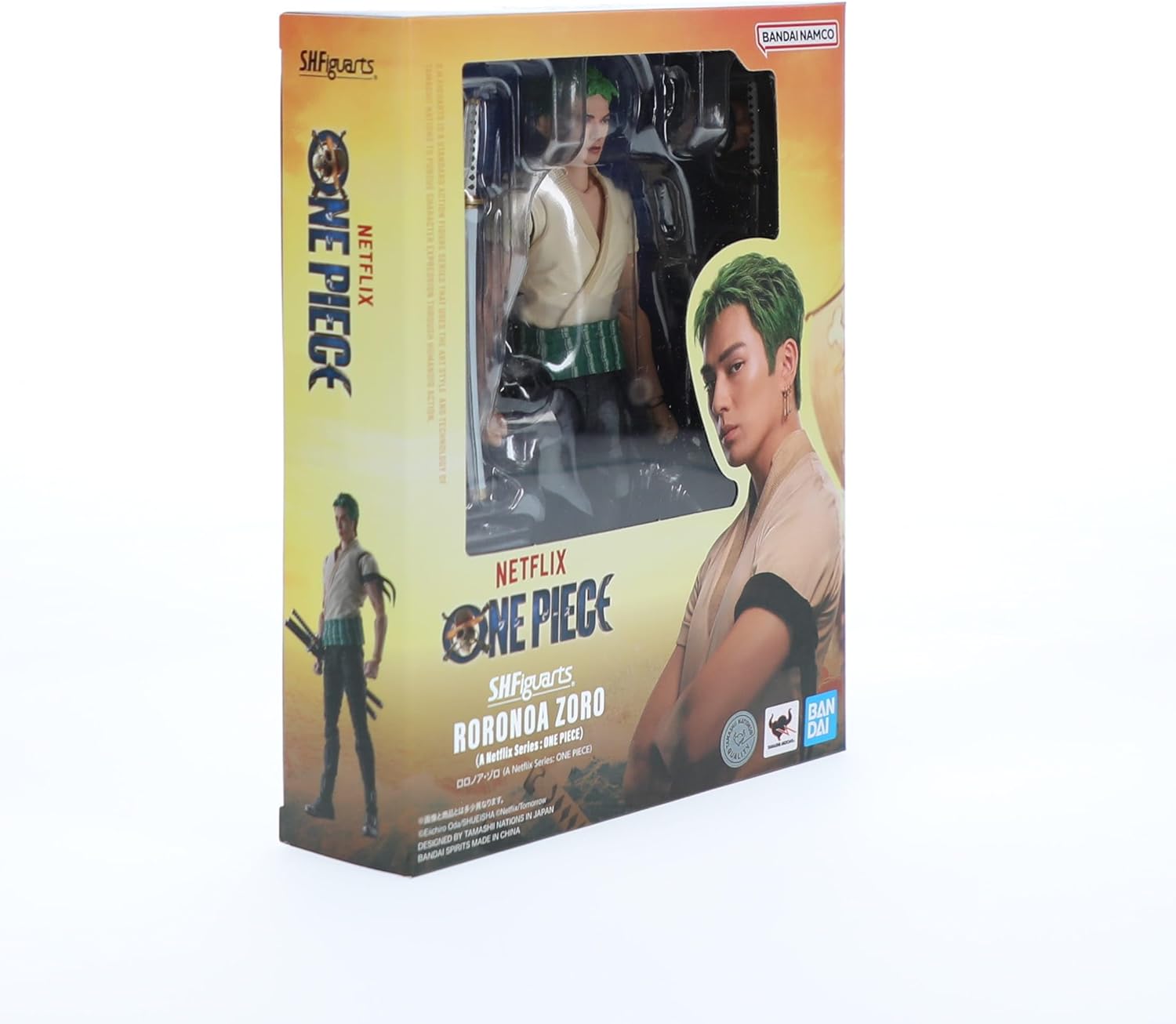 TAMASHII NATIONS One Piece figurine S.H. Figuarts Roronoa Zoro (Netflix) 14 cm