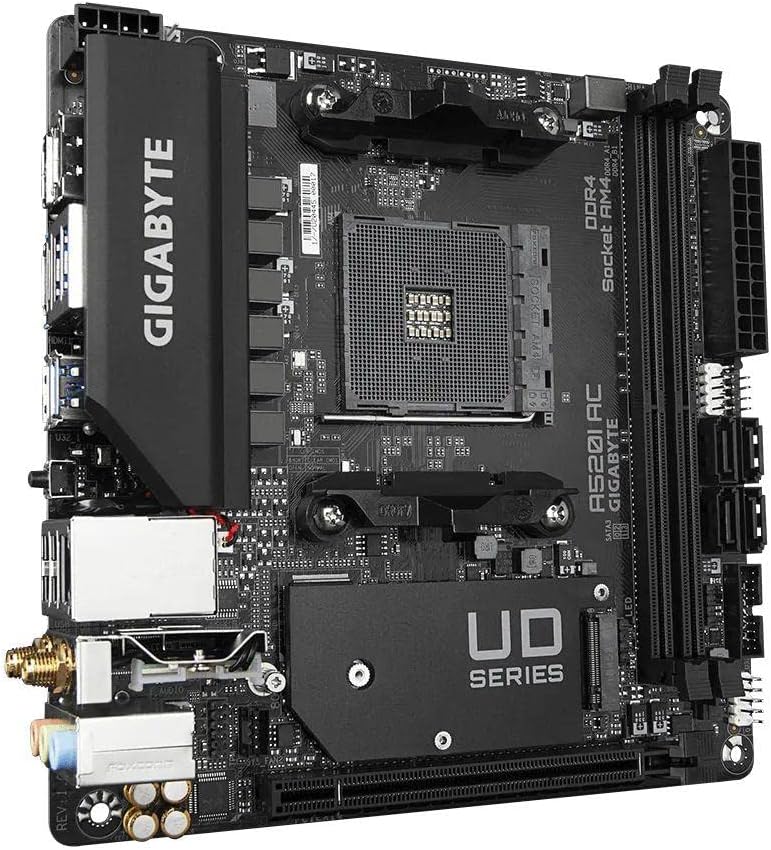 Gigabyte A520I AC ITX Motherboard for AMD AM4 CPUs