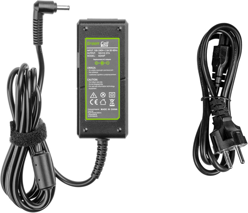 GC PRO Power Supply for Asus R540 X200C X200M X201E X202E Vivobook F201E S200E ZenBook UX31A UX32V Laptop Charger with Power Cable (19V 2.37A 45W