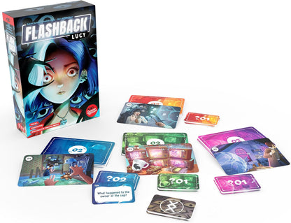 Flashback Lucy | Fun Game for Kids, Teens and Adults| Cooperative Board Game for Kids and Family Night | Ages 8+ | 1 to 4 Players | 40 Minutes