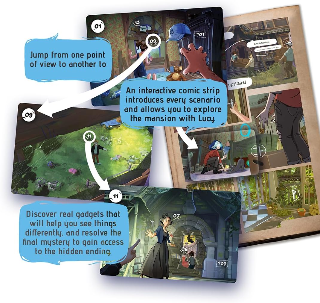Flashback Lucy | Fun Game for Kids, Teens and Adults| Cooperative Board Game for Kids and Family Night | Ages 8+ | 1 to 4 Players | 40 Minutes