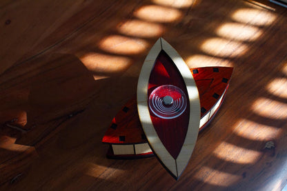 Recent Toys Constantin Eye of Horus Puzzle Box, Wooden 3D Puzzle Box Brain Teaser, for Teens and Adults.