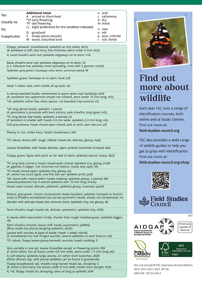 Guide to Common Grasses