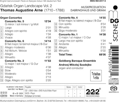 Thomas Augustine Arne: Organ Concertos (1751)
