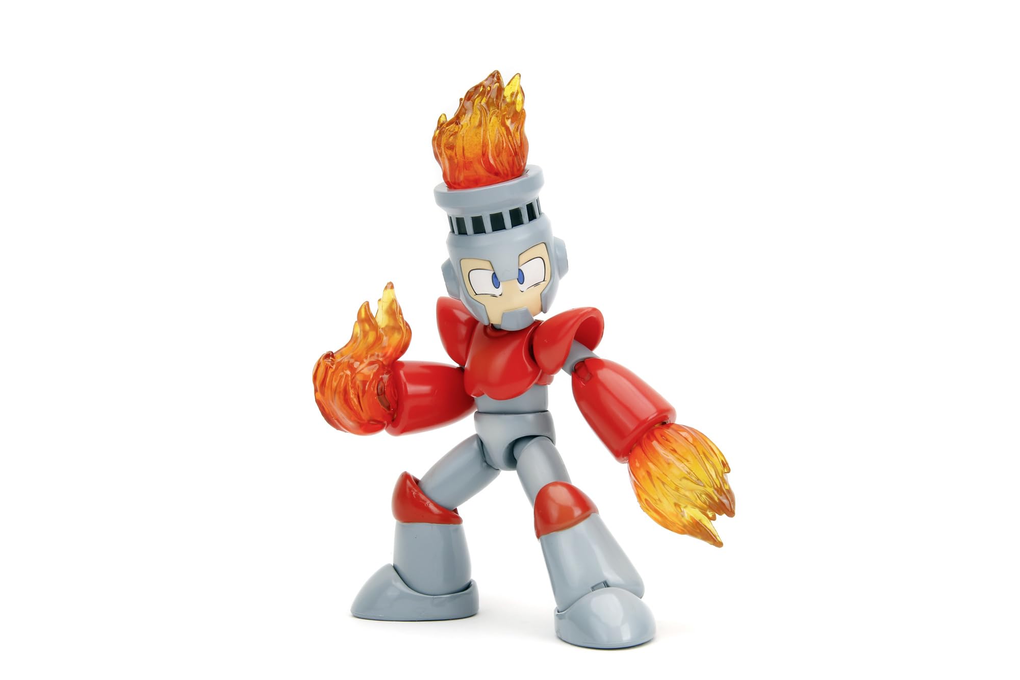 Jada Toys Mega Man Fire Man 4.5 Inch Collectible Figure
