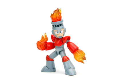 Jada Toys Mega Man Fire Man 4.5 Inch Collectible Figure