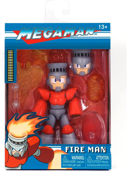 Jada Toys Mega Man Fire Man 4.5 Inch Collectible Figure