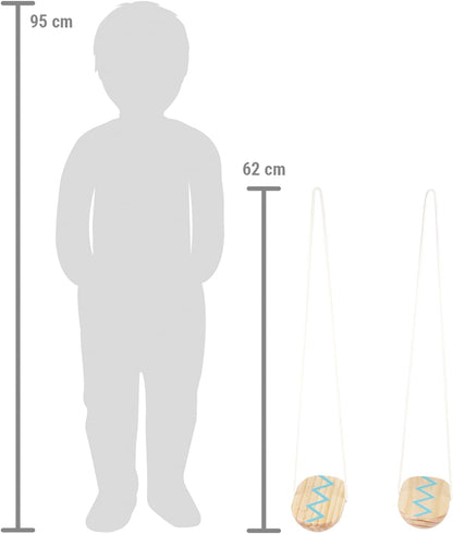 small foot Walking Active, wood, height-adjustable stilts, sport equipment for kids 4 and up, 12497