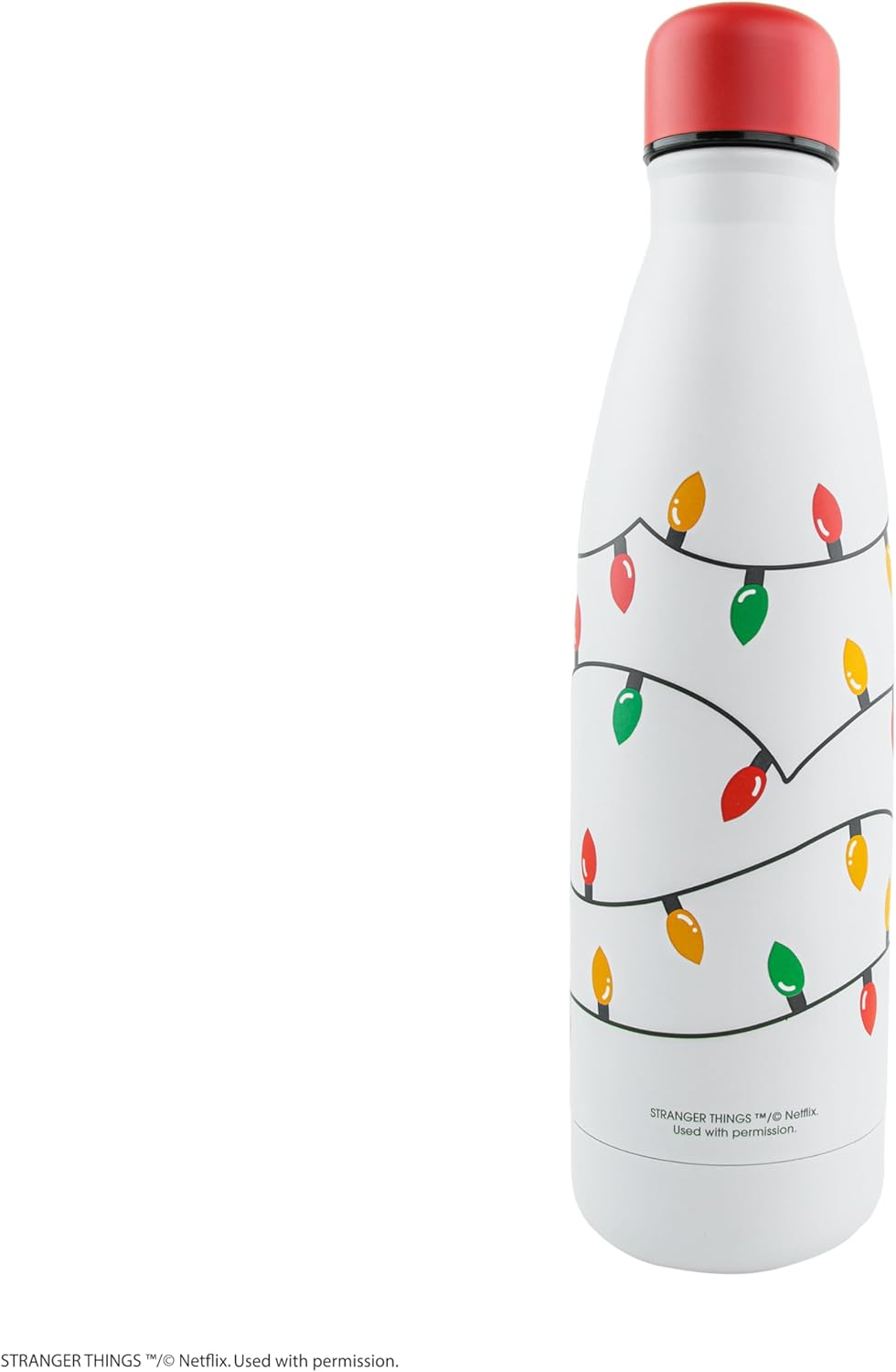 Cinereplicas Stranger Things – Insulated Bottle Christmas Garland – 500 ml – Officially Licensed Black