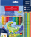 Faber-Castell Colour Pencil Colour Grip dinosaurus 18+6