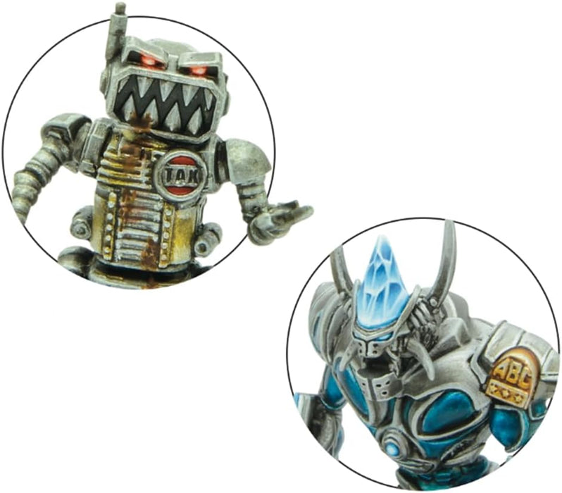 Warlord Games Joe Pineapples, Steelhorn & Ro-Jaws Miniatures for ABC Warriors Highly Detailed 2000AD Miniatures for Table-top Wargaming