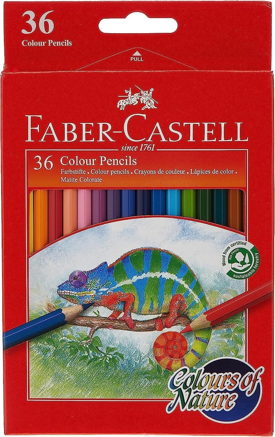 Faber-Castell 36-Colour Eco-Pencils,F120136