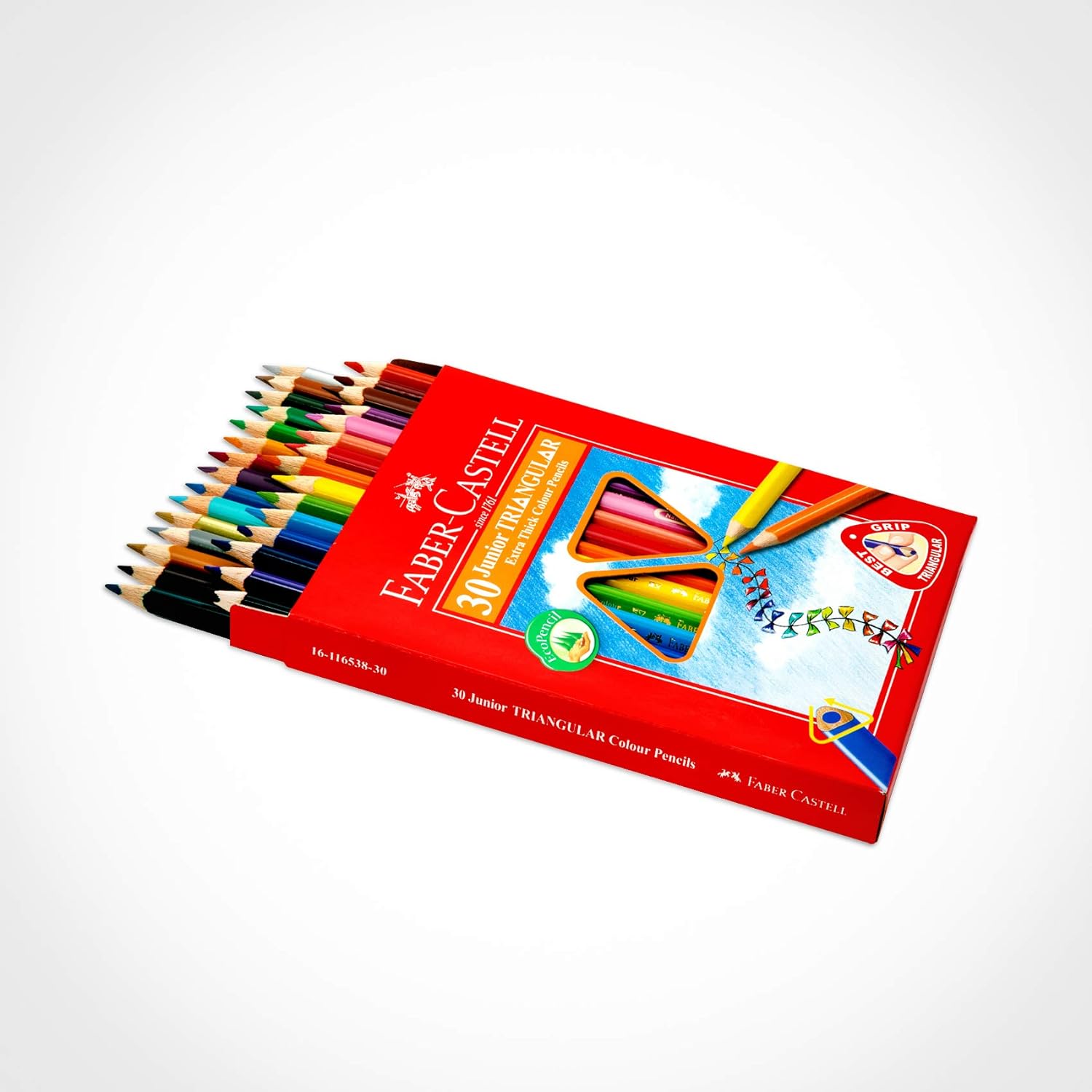 Faber-Castell - Cp Junior Triangular Box (30 Pcs) (116530)