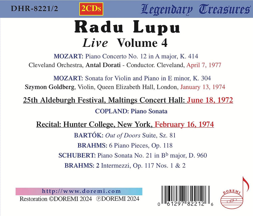 Radu Lupu: Live - Volume 4