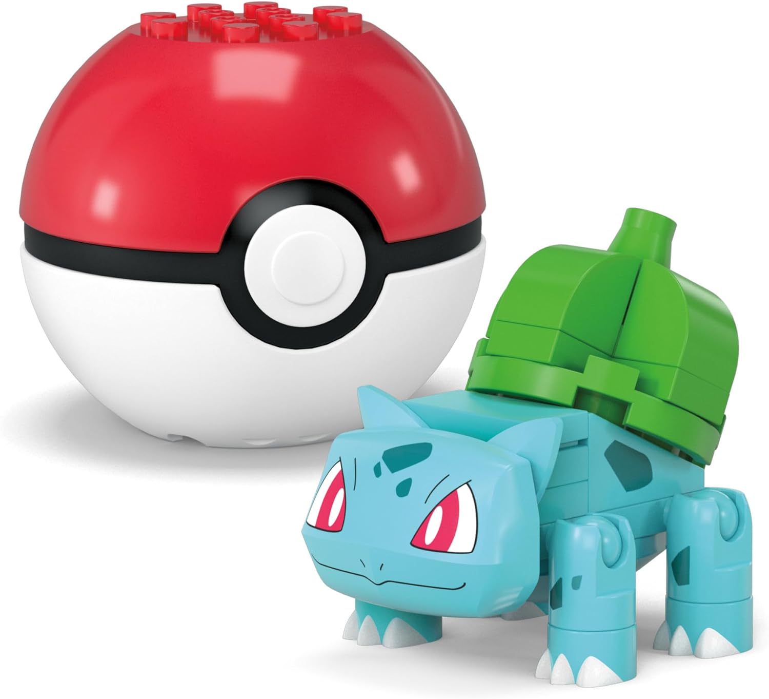MEGA WONDER POKEMON MEGA Pokémon Action Figure Building Toys Set, Poké Ball 2-Pack, Bulbasaur and Psyduck with 63 Pieces, for Kids, HXP14, Multicolour Bulbasaur & Psyduck
