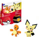 MEGA Pokémon Building Toys Set Pichu & Charmander with 40 Pieces, 2 Poseable Characters and Poké Ball, 2 Inches Tall, for Kids, HXP13 Orange & Beige - Pichu & Charmander
