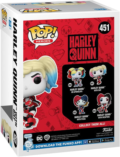 Funko Pop! Heroes: DC - Harley Quinn With Bat - Collectable Vinyl Figure - Gift Idea - Official Merchandise - Toys for Kids & Adults - Comic Books Fans - Model Figure for Collectors and Display